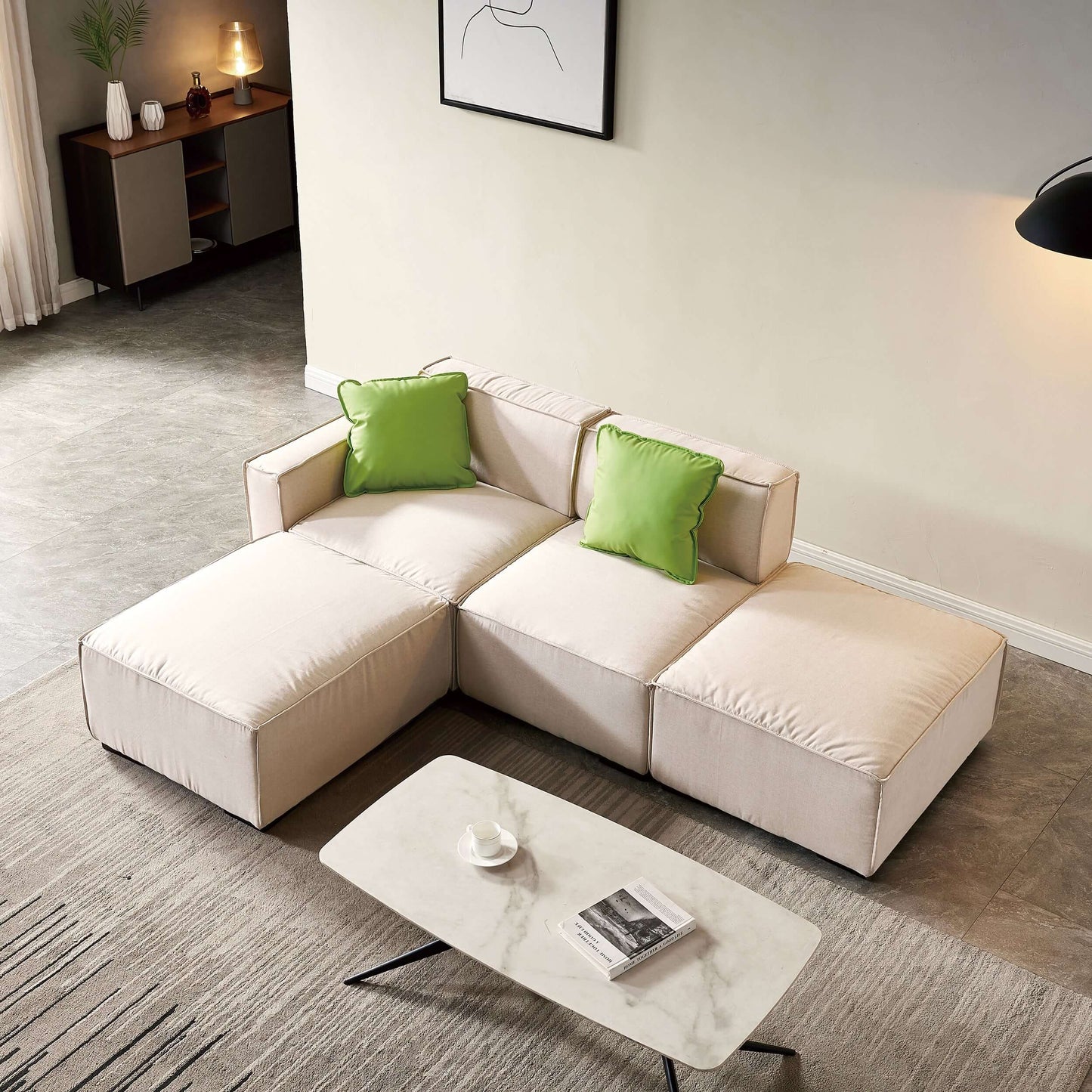 Modern Minimalist Modular Sectional Sofa - Revel Sofa 