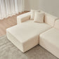 Contemporary Low Profile Sectional Chaise Foam Sofa 105" (3 Colors)