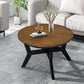 Wood Round Coffee Accent Table (32")