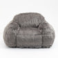Shaggy Bean Bag Foam Lounge Chair (Various Colors) - Revel Sofa 