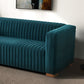 Elara Luxurious Channel Tufted Velvet 3 Seat Sofa 90" (3 Colors)