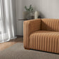 Elara Luxurious Channel Tufted Velvet 3 Seat Sofa 90" (3 Colors)