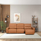 Grant Top Grain Leather Triple Seat Convertible Sofa 78“