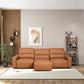 Grant Top Grain Leather Triple Seat Convertible Sofa 78“