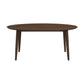 Ada MCM Solid Wood Oval Top Dining Table in 67-inch mid-century modern design with durable construction and stylish character