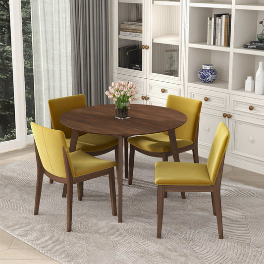 Alina MCM Solid Wood Round Dining Table 43" (2 Colors)