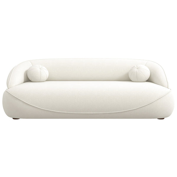 Andrew Modern Minimalist Curved Boucle Sofa 84