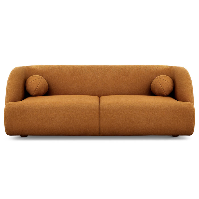 Anna Modern Boucle Fabric Sofa 87"