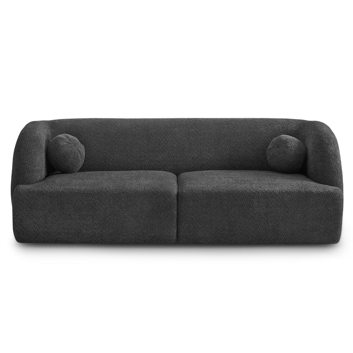 Anna Modern Boucle Fabric Sofa 87"