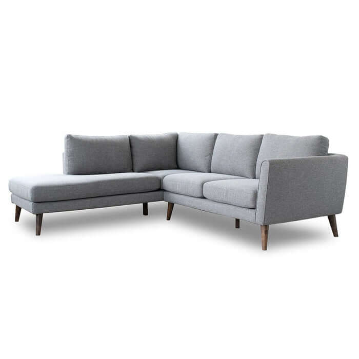 Benson L Shape Fabric Sectional Chaise Lounge Sofa 97"