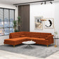 Brooke MCM Tufted Sectional Chaise Sofa 101" (3 Colors)