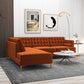 Brooke MCM Tufted Sectional Chaise Sofa 101" (3 Colors)