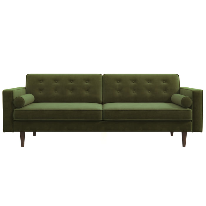 Casey MCM Tufted Velvet Sofa 84" (6 Colors)