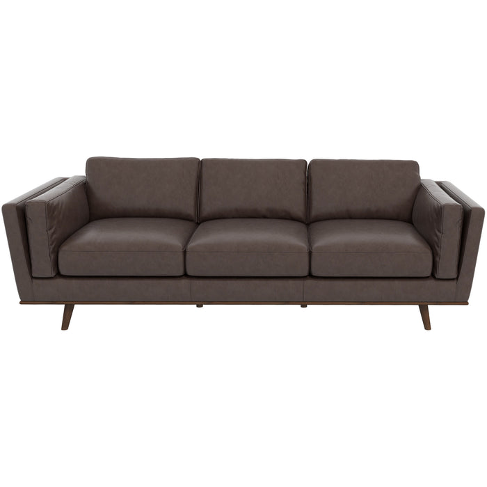 Chase MCM Genuine Leather Sofa 91"