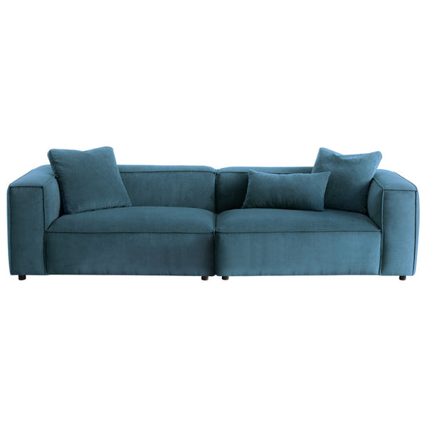 Conner Modular Low Profile Corduroy Fabric Sofa 110 (3 Colors)