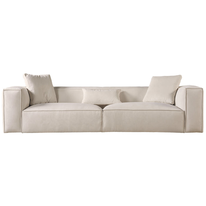 Conner Modular Low Profile Corduroy Fabric Sofa 110" (3 Colors)