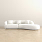 Elijah Japandi Style Curvy Sectional Sofa