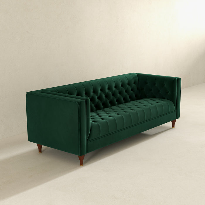 Evelyn MCM Tufted Chesterfield Sofa 88"