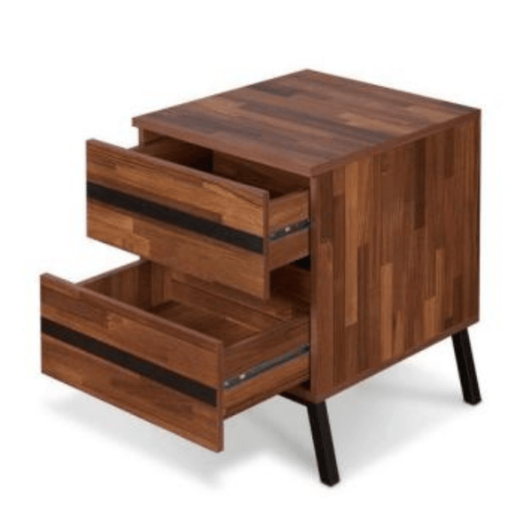 Karine Bedroom Nightstand in Walnut