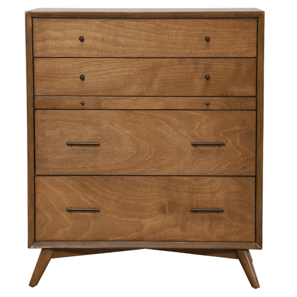 MCM Styled Solid Wood Four Drawer Chest, Cedar 38