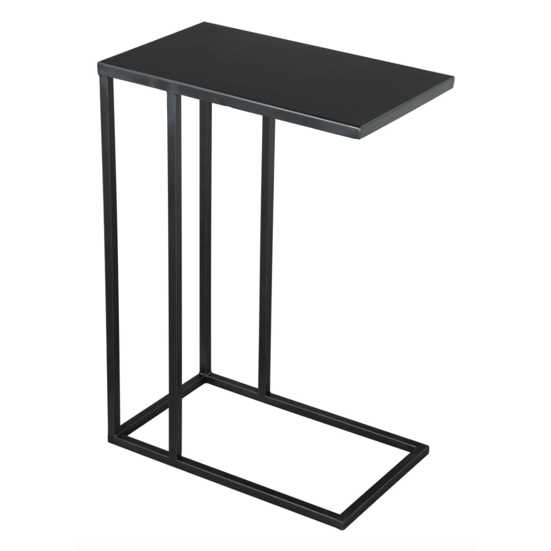 Atom Metal Side Table in Black or Red - Revel Sofa 