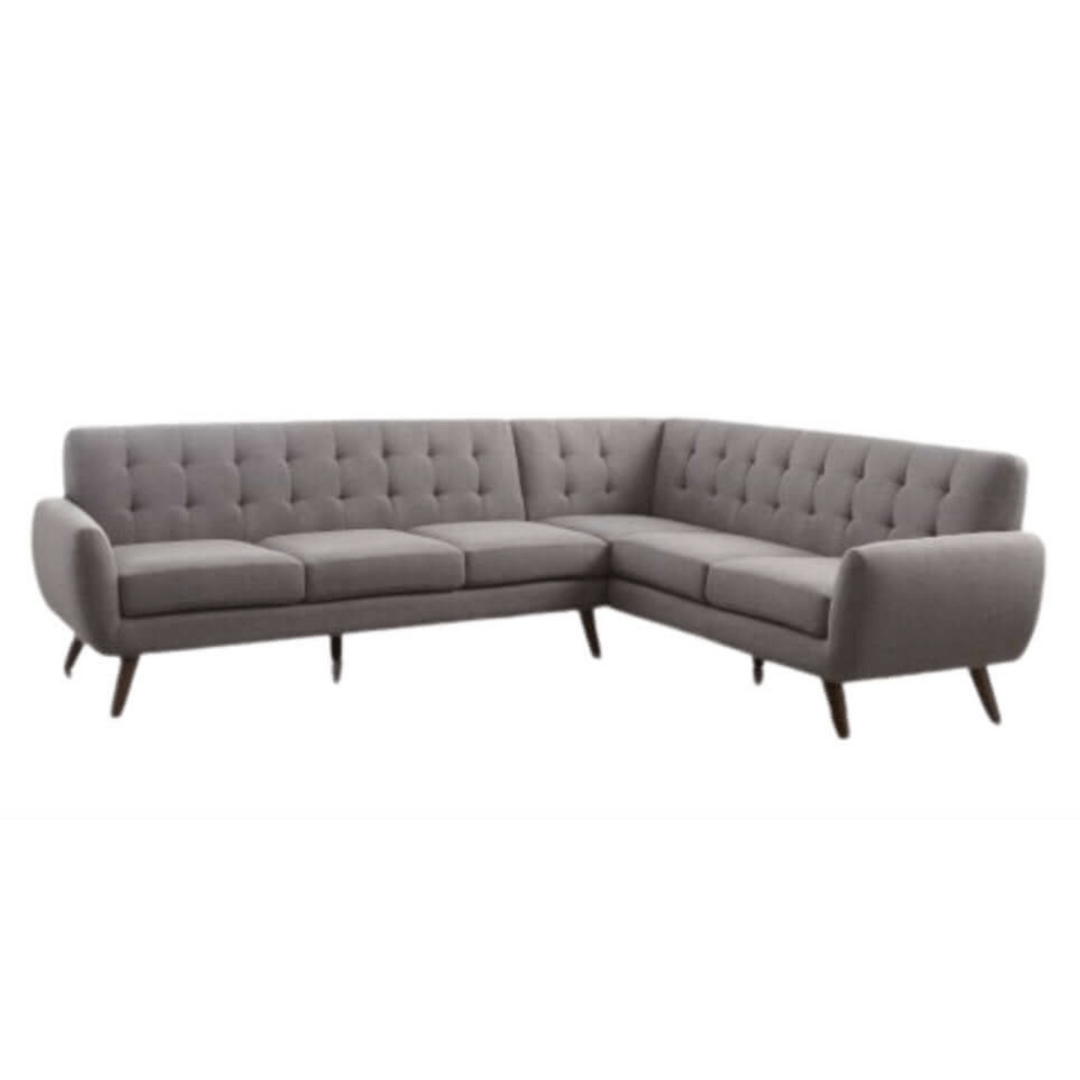 Essick MCM Corner Sectional Tufted Sofa 108" - Revel Sofa 