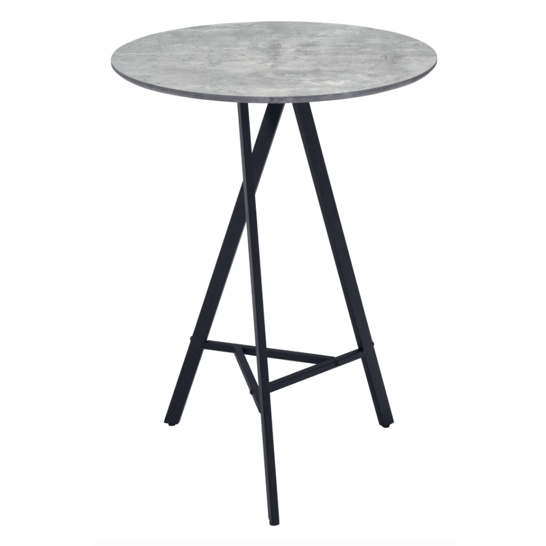 Metz Modern Beverage Bar Table Gray Concrete Top - Revel Sofa 