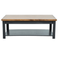 Essex Solid Wood Rectangular Coffee Table, Black and Whiskey Finish 48" - Revel Sofa 