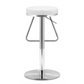 Soda Stainless Steel Base Modern Barstool Seat, White - Revel Sofa 