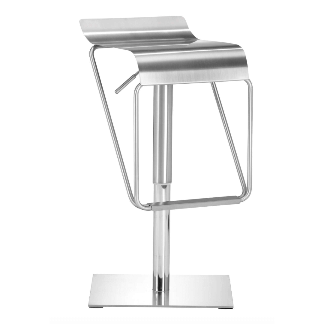 Dazzler Stainless Steel Barstool in Silver - Revel Sofa 