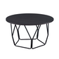 Sytira Round Geometric Coffee Table, Espresso - Revel Sofa 