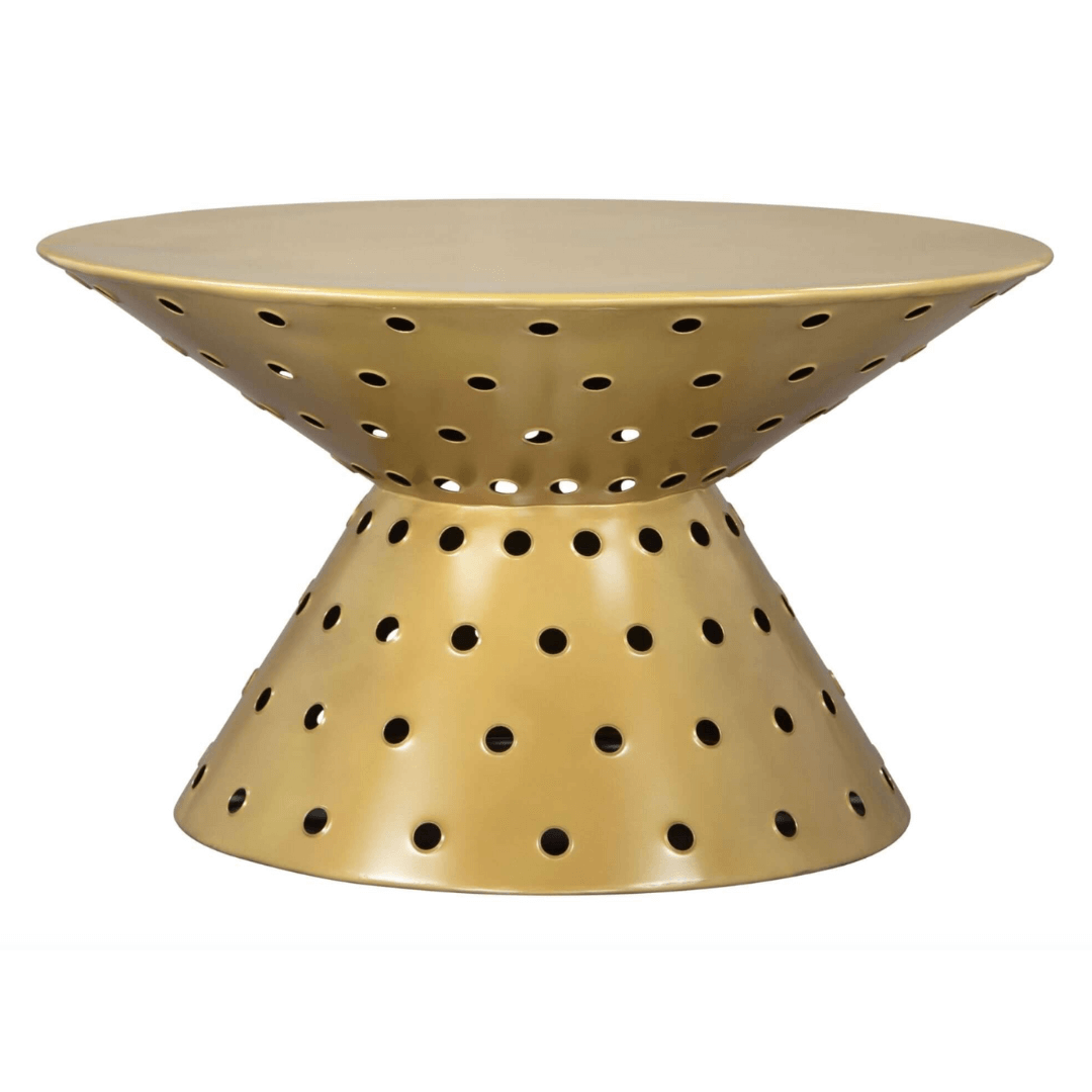 Electron Retro Funky Coffee Table in Gold - Revel Sofa 