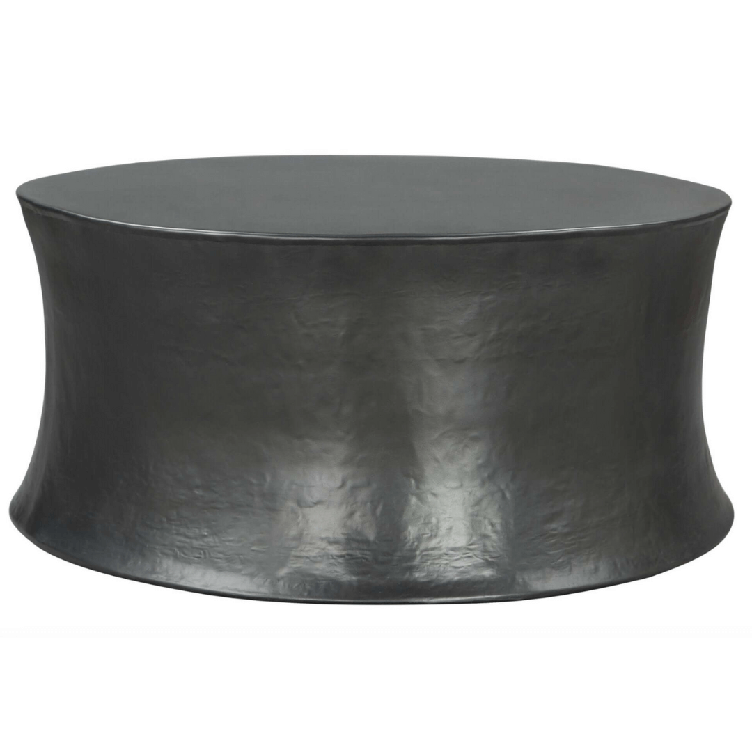 Dakar Round Coffee Table Black Iron - Revel Sofa 