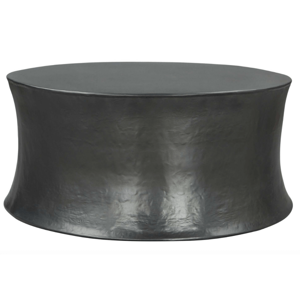 Dakar Round Coffee Table Black Iron - Revel Sofa 