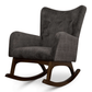 Alistair Tufted Upholstered Solid Wood Frame Rocking Chair - Revel Sofa 