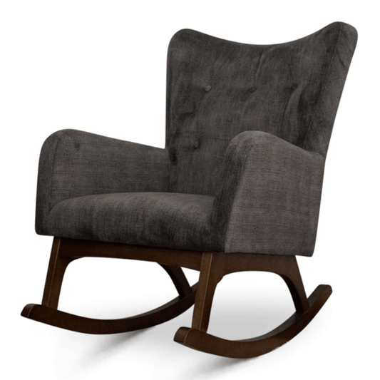 Alistair Tufted Upholstered Solid Wood Frame Rocking Chair - Revel Sofa 