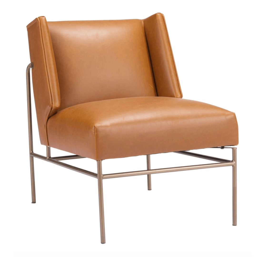 Atlanta Contemporary Faux Leather Accent Chair - Revel Sofa 