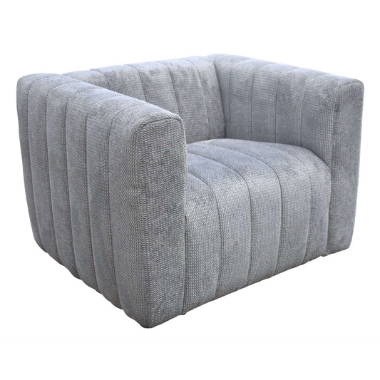 Puerto Plata Channel Tufted Luxury Polyester Fabric Lounge Chair - Revel Sofa 