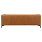 Fargo MCM Styled Tufted Leather Sofa Couch 90"