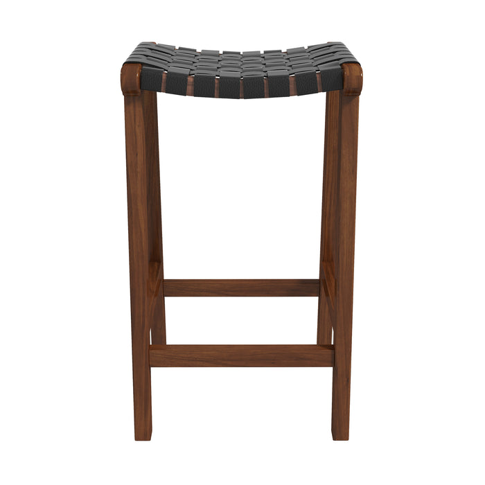 James MCM Stool Strapped Genuine Leather Seat