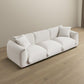 Kely Modern Boho Chic Plush Fabric Sofa 100” (4 Colors)