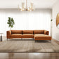 Laley L-Shaped RF Chaise Sectional Sofa 122" (3 Colors)