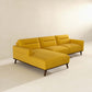 Ella Yellow Linen L-Shape Sectional Chaise Sofa 109"