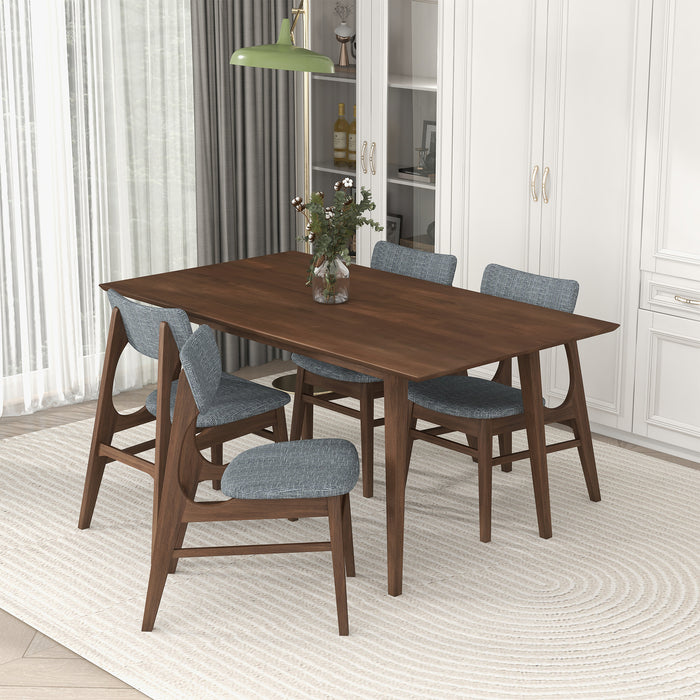 Levi MCM Style Solid Wood Rectangular Dining Table (Various Sizes)