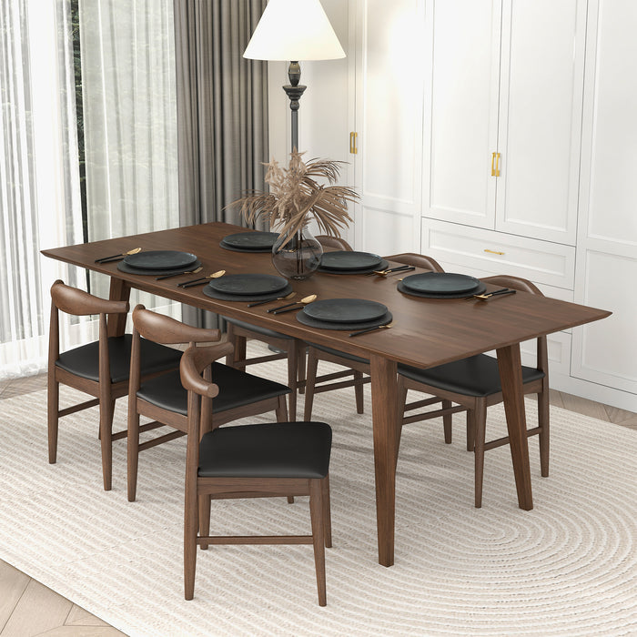 Levi MCM Style Solid Wood Rectangular Dining Table (Various Sizes)