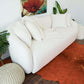 Linden Sleek Ivory Boucle Sofa Couch (85")