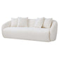 Linden Sleek Ivory Boucle Sofa Couch (85")