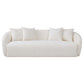 Linden Sleek Ivory Boucle Sofa Couch (85")