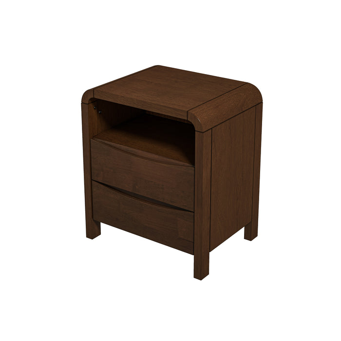 Lionel MCM Solid Wood Walnut Nightstand 20"