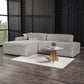 Mar Corduroy Sectional Chaise Sofa, 102" - Available in Cream, Green or Gray